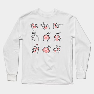 Happy Cat Day! Long Sleeve T-Shirt